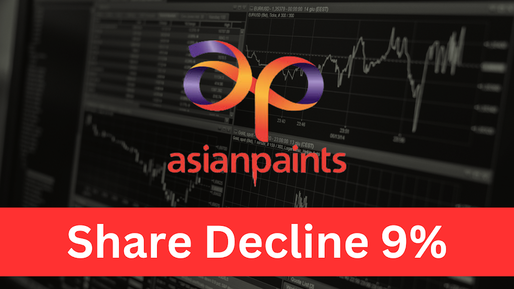 Asian paint share Decline 9%