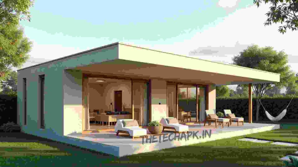 Modern single floor house design